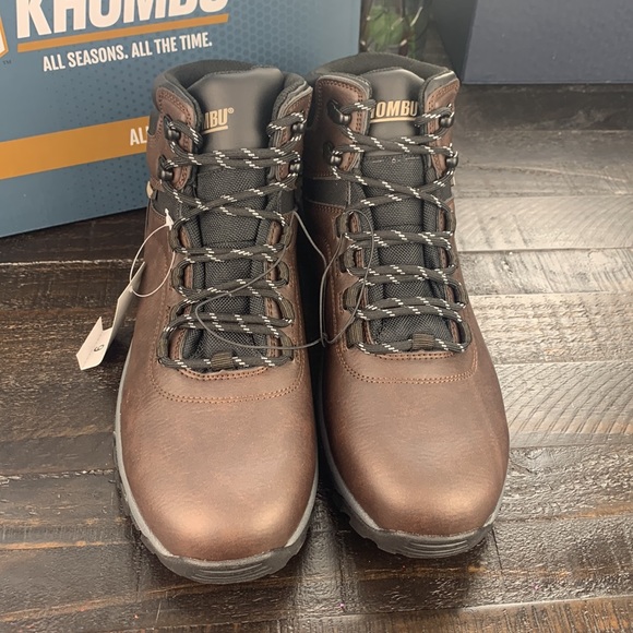 NWT Khombu Mens Lincoln Work boot Brown - Picture 2 of 5